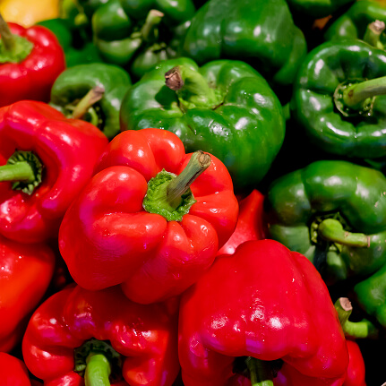 colorful-bell-peppers-with-green-red-colors-natural-background 1