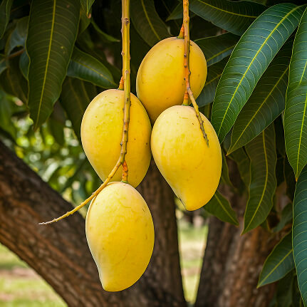 mango-is-tropical-fruit-with-juicy-sweet-flesh-vibrant-often-yellow-orange-skin 1